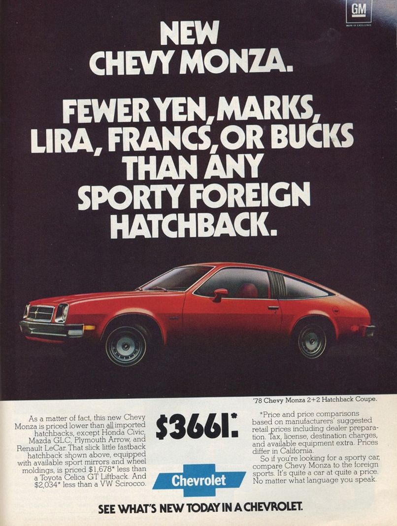 1978 Chevrolet Auto Advertising